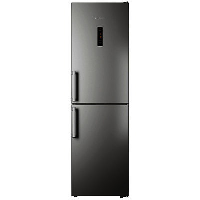 Hotpoint Ultima XUL95T1ZXOJH Freestanding No Frost Combi Fridge Freezer, A+ Energy Rating, 60cm Wide, Stainless Steel Hotpoint Ultima XUL95T1ZXOJH Freestanding No Frost Combi Fridge Freezer, A+ Energy Rating, 60cm Wide, Stainless Steel